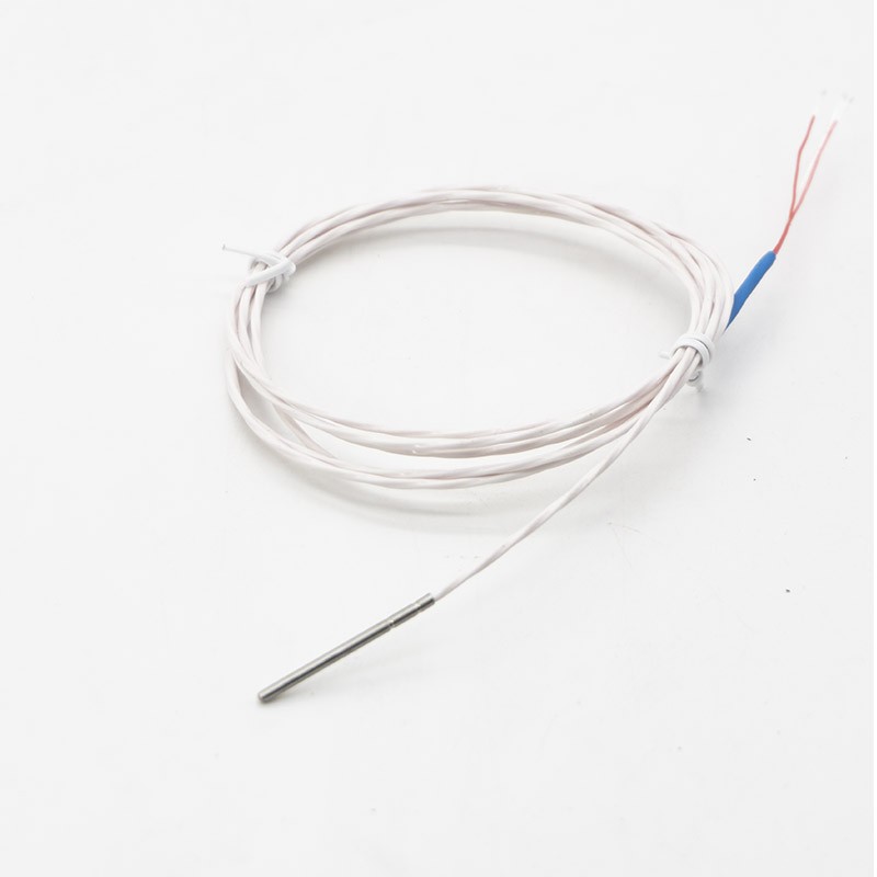 微细小pt100铂热电阻三线制直径2mm温度传感器超小1.5mm