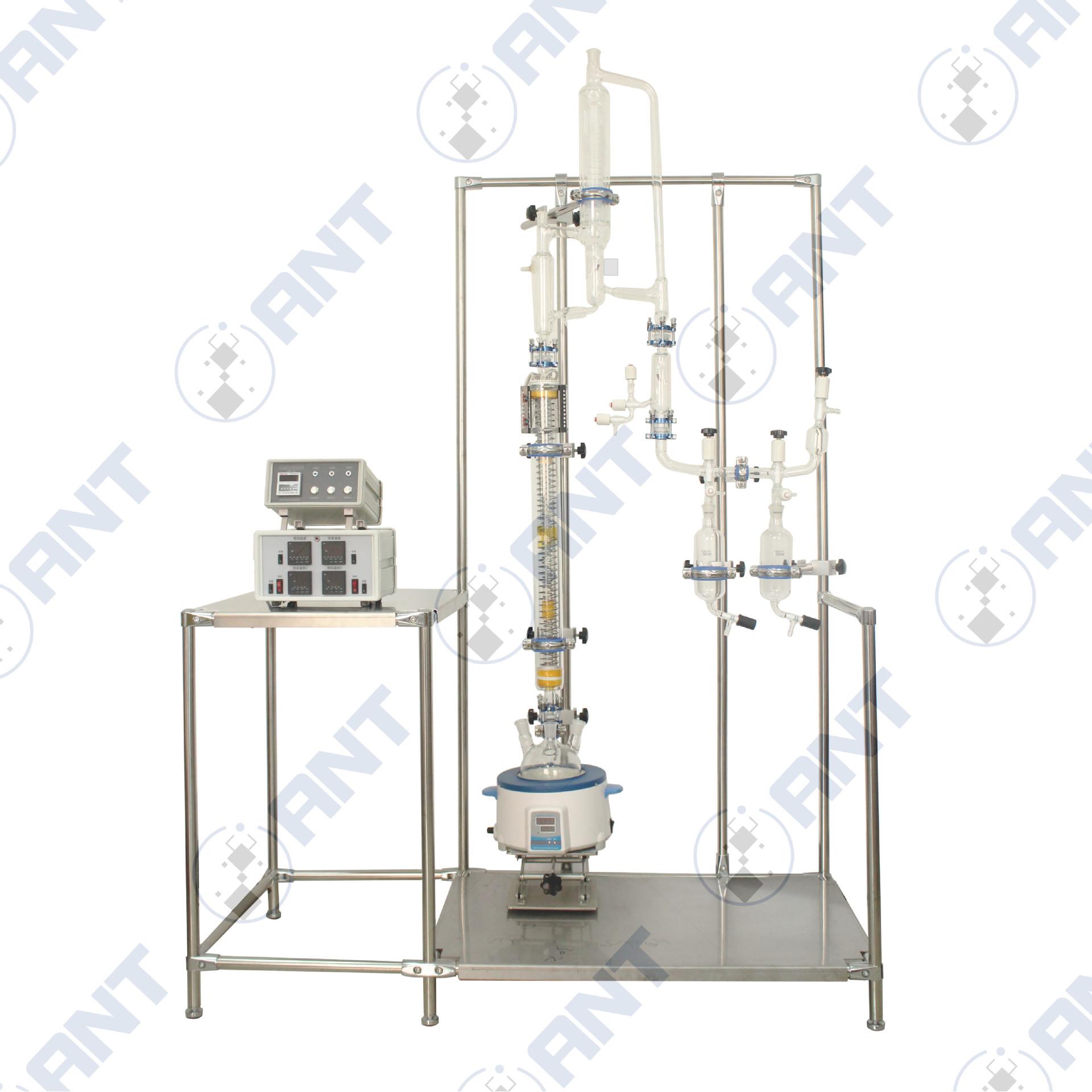 球口实验室玻璃精馏装置小试提纯精馏塔/柱精馏头回流