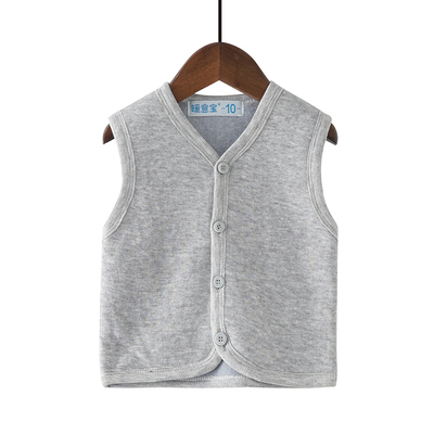 男女童装加厚双层儿童羊毛马甲婴儿 初生宝宝对襟保暖背心开衫