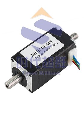 20混合步进空心双出轴电机马达中空0.021NM0.3NM0.4NM 外牙螺纹轴