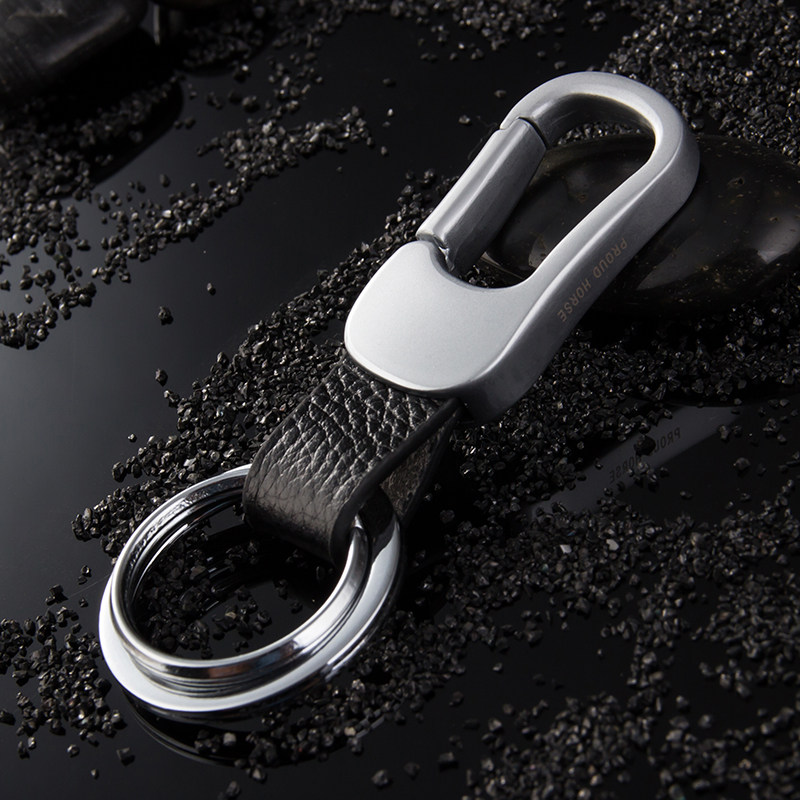 男士腰挂钥匙扣皮扣创意汽车挂件钥匙链锁匙扣金属钥匙圈环定制