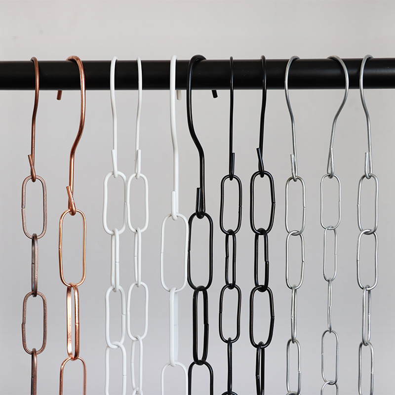 包邮金属服装店S勾挂衣铁链 展示链子 挂衣服链条 挂钩 吊环 铁圈