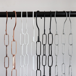 包邮金属服装店S勾挂衣铁链 展示链子 挂衣服链条 挂钩 吊环 铁圈