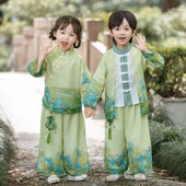 宝宝高端古装 儿童古风加绒唐装 演出服 冬季 汉服男童秋冬中国风套装