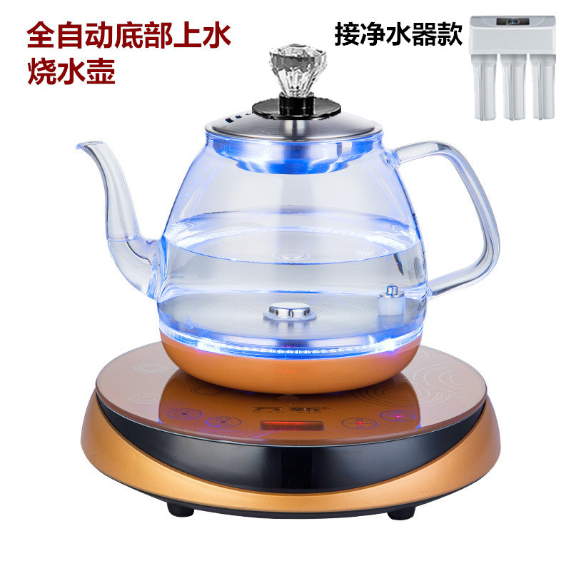 纯净桶装水饮水机电动抽水器全自动底部上水电热水壶玻璃烧水煮茶