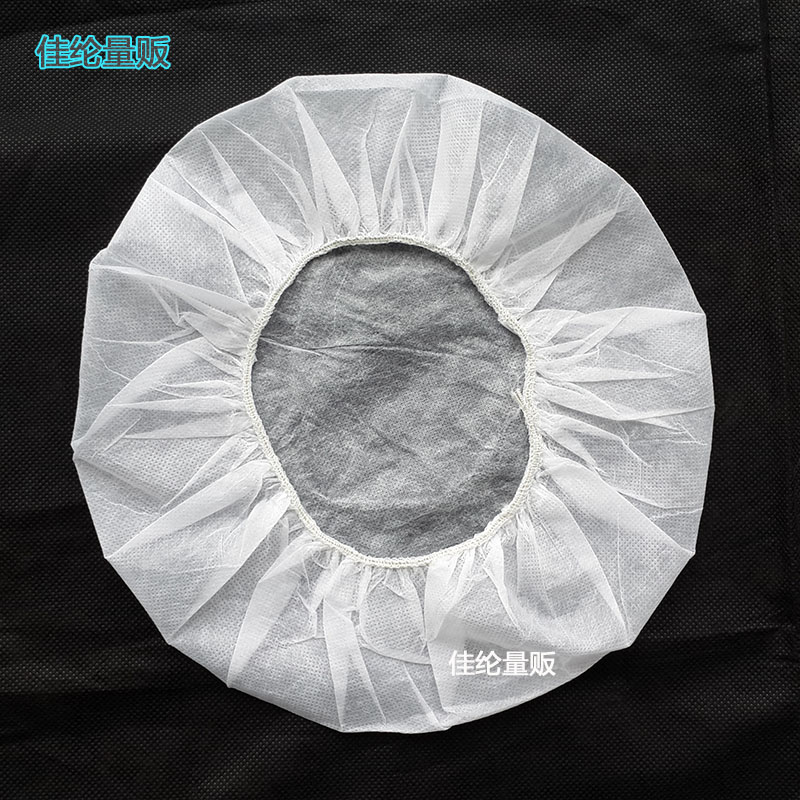 一次性圆帽无纺布医生帽手术帽工作帽子防尘头套红绿蓝白黄厨师帽