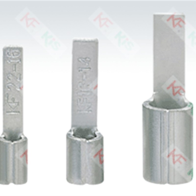 KF DBN1.25-10冷压片形裸端头插片接线端子0.5-16mm2加厚国标紫铜