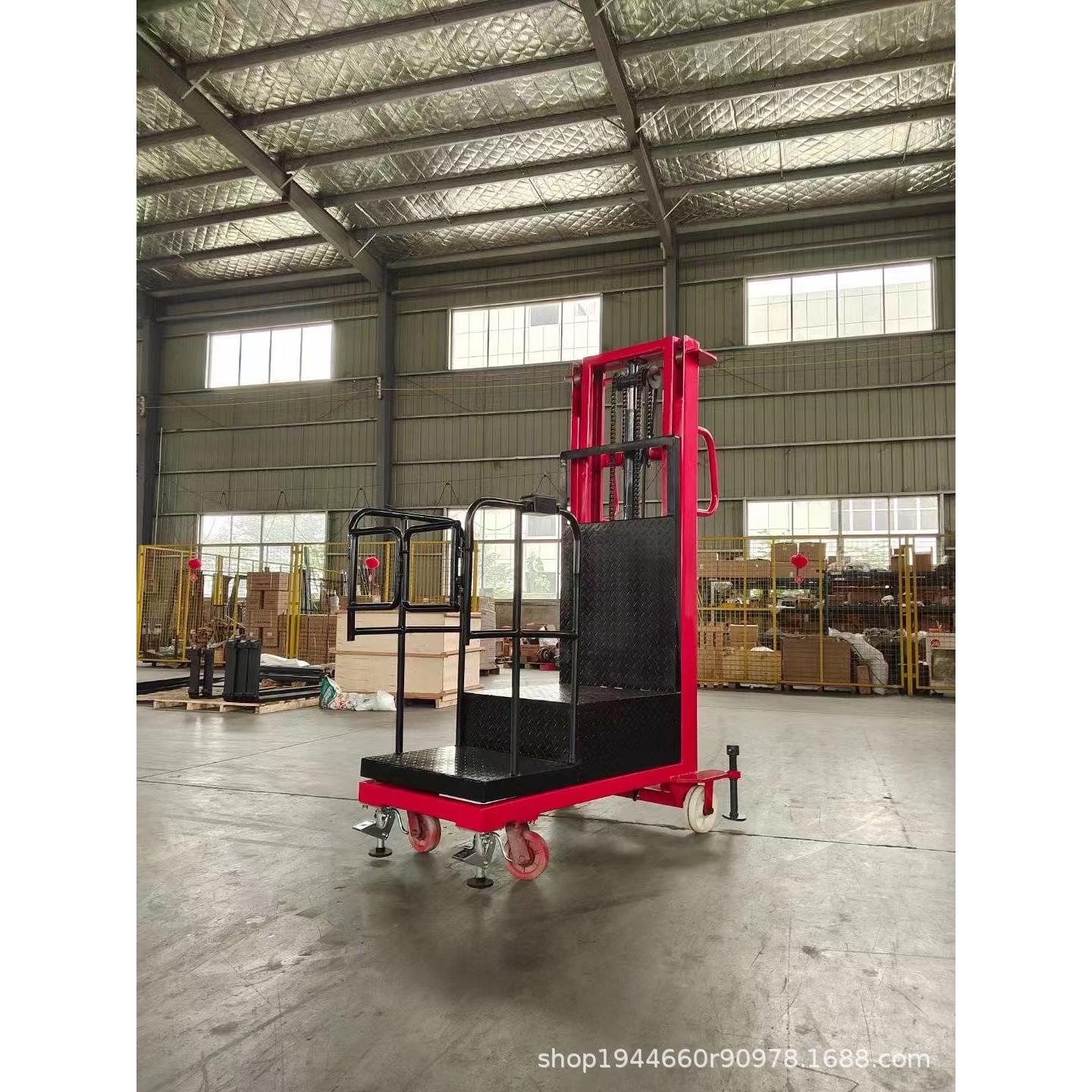 佛山半电动高空作业车拣选车全自动升降取料机平台堆高车升高车