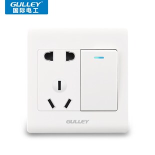 一开多控五孔一开三控中途开关五孔电源插座带开关86型暗装墙壁