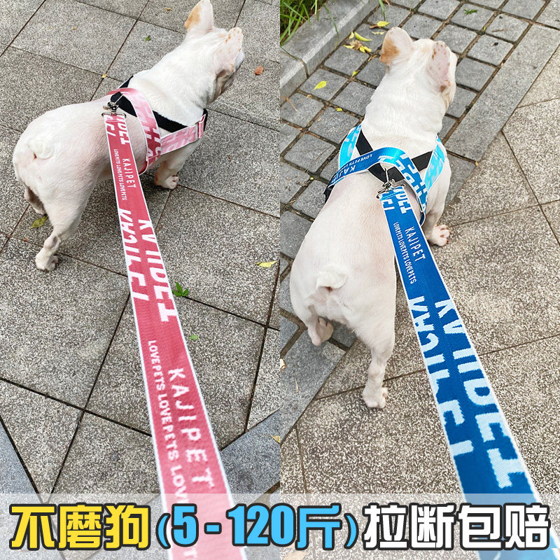 狗狗牵引绳背心式遛狗绳法斗牛泰狗牵引绳