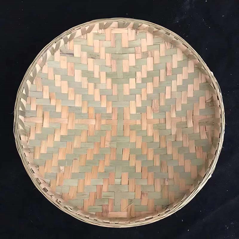 竹编圆形家用锅盖柴火鸡双层竹蒸盖蒸饭木甑子木桶专用锅盖可定制