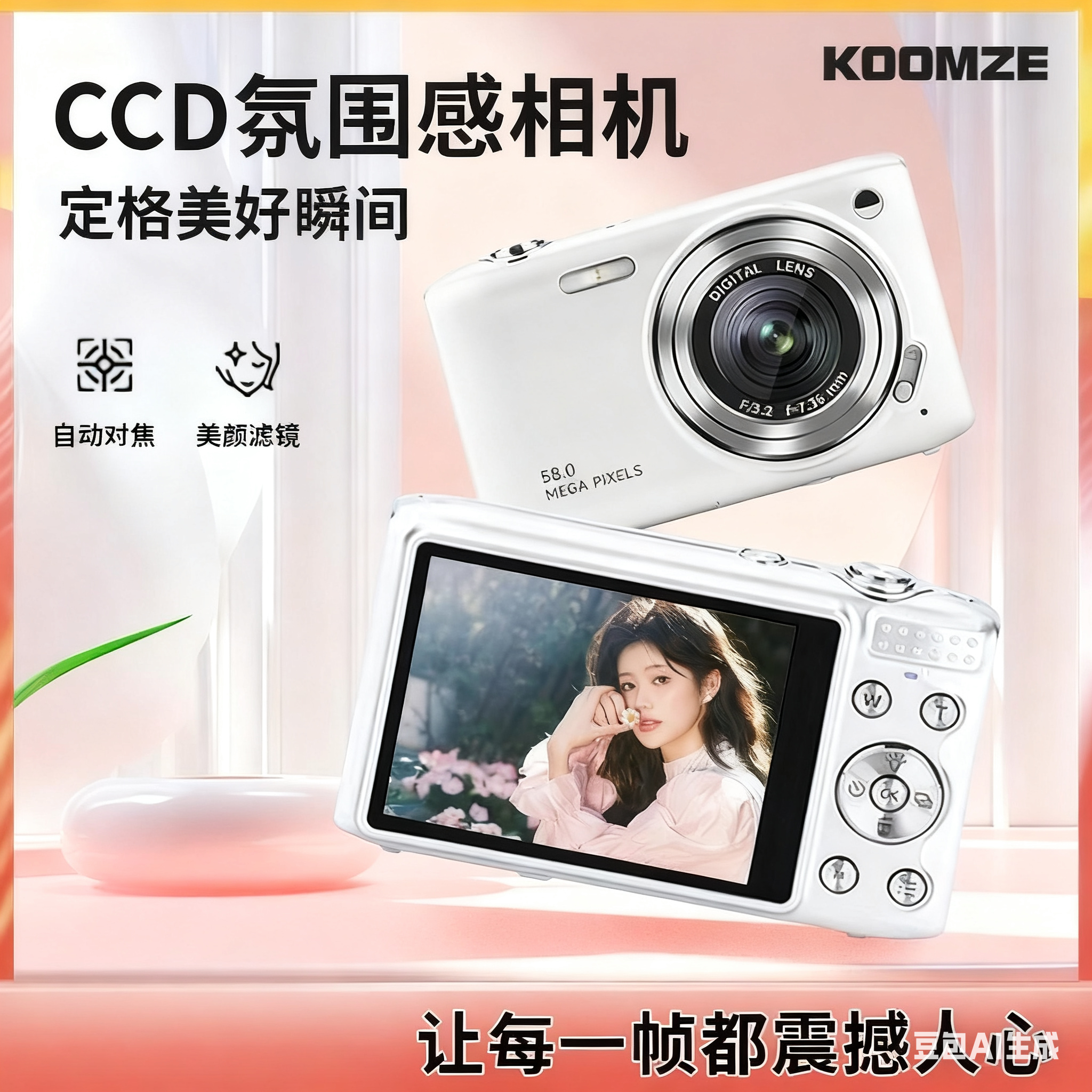 高清数码ccd相机学生党便携复古旅游校园vlog高清入门级随身小型