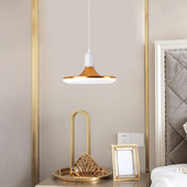 家用LED插头开关插座飞碟灯带线超亮简易灯炮照明悬挂式 节能吊灯