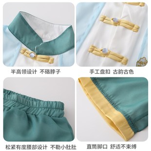男孩古装2024新款小少爷汉服男童唐装新中式儿童国风服装夏季薄款