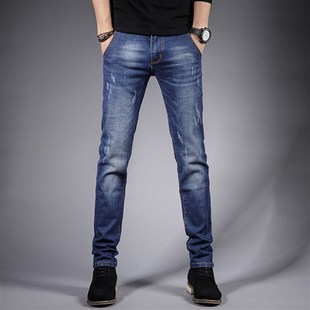 小码26-27码男士牛仔裤直筒修身160cm矮个子青年加绒xs号直脚长裤