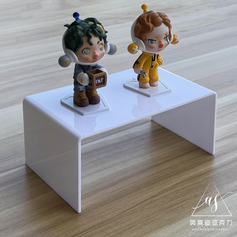 亚克力手办展示架U型展台柜子冰箱分层钱包架饰品架直播专用定制