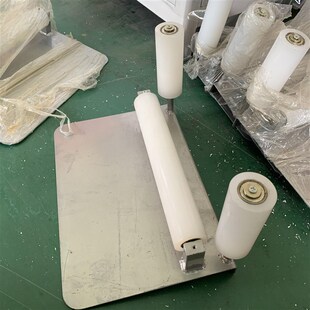 铝型材卸货小滑轮上下车搬运架 滚筒拖动架小卸料架 可升降卸料架