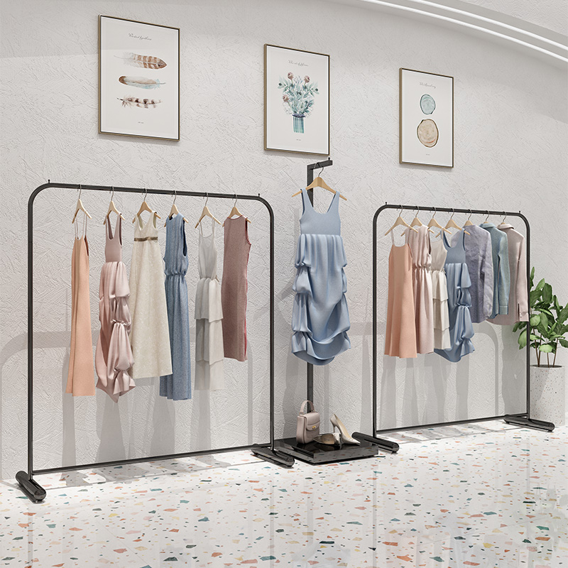 简易晾衣架家用学生晒衣服架置地室内单杆式晒衣架卧室宿舍挂衣架