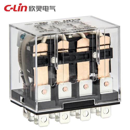欣灵继电器HHC68AL-4Z 小型 HH64PL带灯AC220V四开四闭14脚
