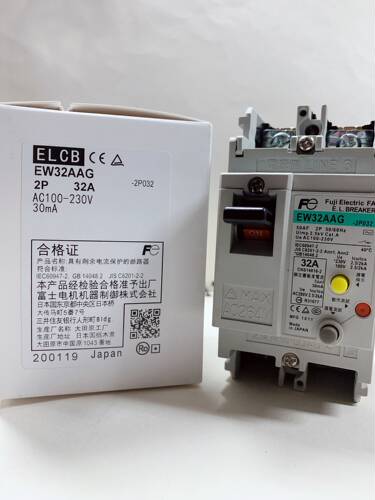 EW32AAG富士漏电断路器 过载短路保护器2P 5A 10A 16A 20A 32A