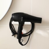 吹风机置物架浴室卫生间免打孔电吹风挂架家用壁挂懒人风筒收纳架