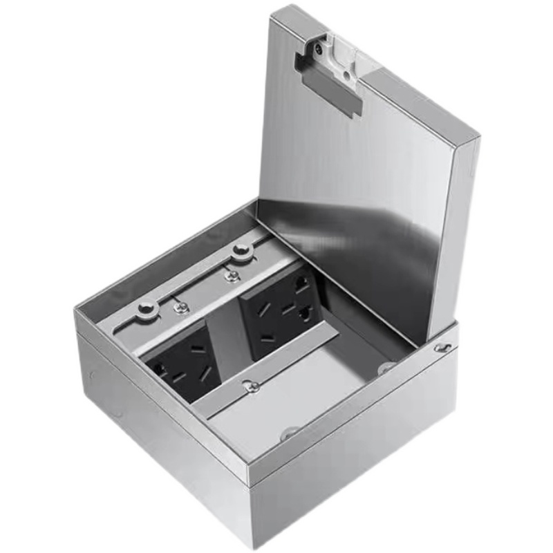 130型纯平超薄隐藏式隐形嵌入式地板插座五孔电脑电源电话usb网路