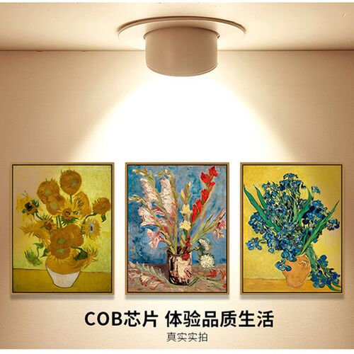 象鼻led射灯北欧小筒灯客厅吊顶过道孔灯天花嵌入式cob服装店聚光