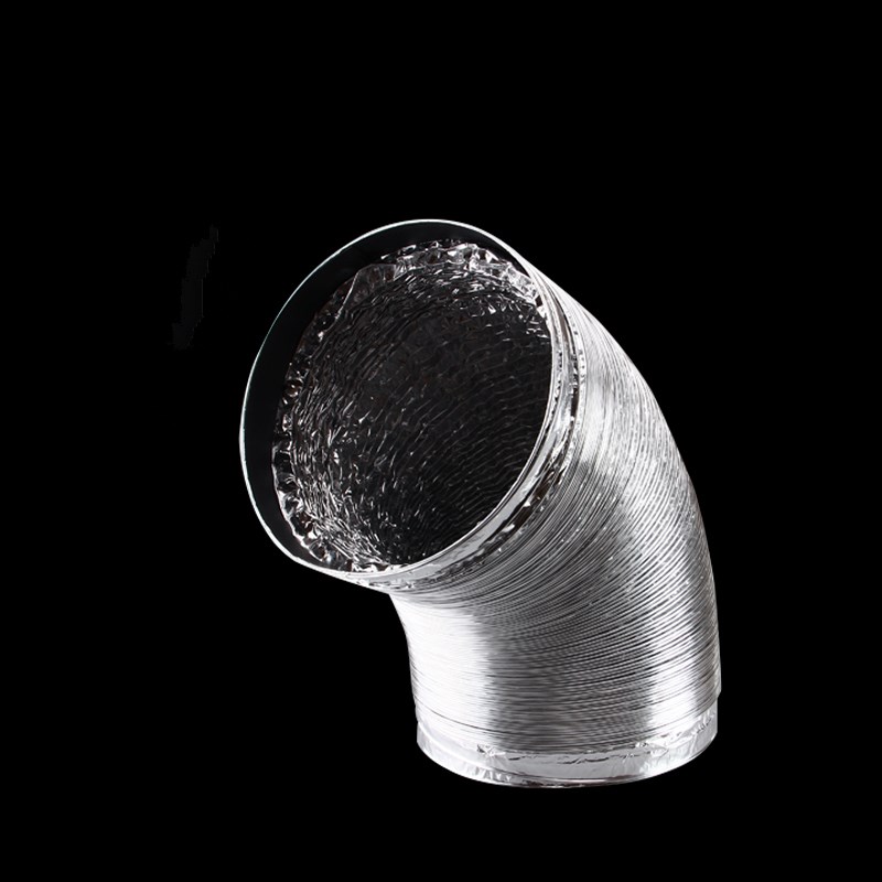 100mm/150mm/200mm双层加厚铝箔通风伸缩管不锈钢抱箍