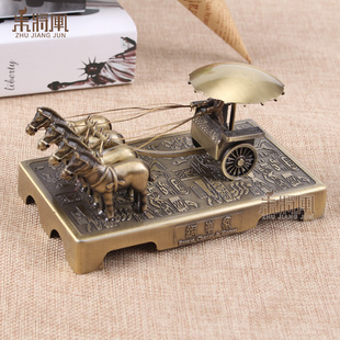 兵马俑铜车马摆件西安特色旅游纪念品中国风特色出国礼品送老外