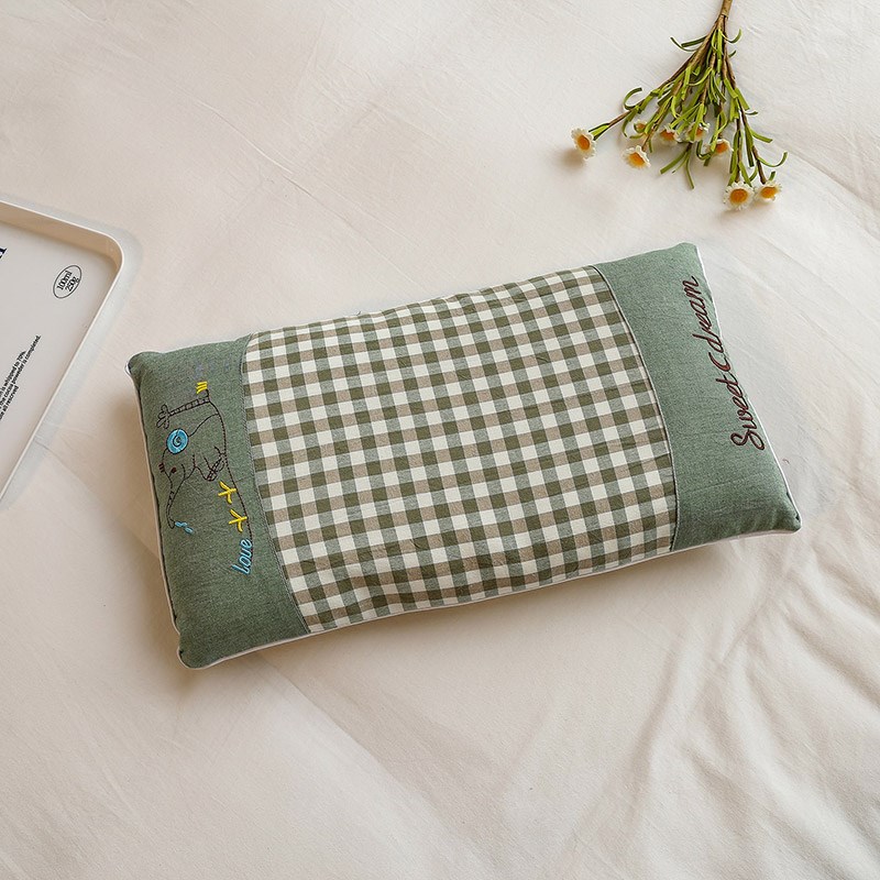 儿童枕0-1宝宝纯棉小枕头四季通用3--9幼儿园午休枕6岁以上荞麦枕