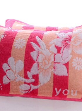 纯棉柔软亲肤 40*60cm儿童宝宝小枕巾 全棉加厚 中号小号枕头专用