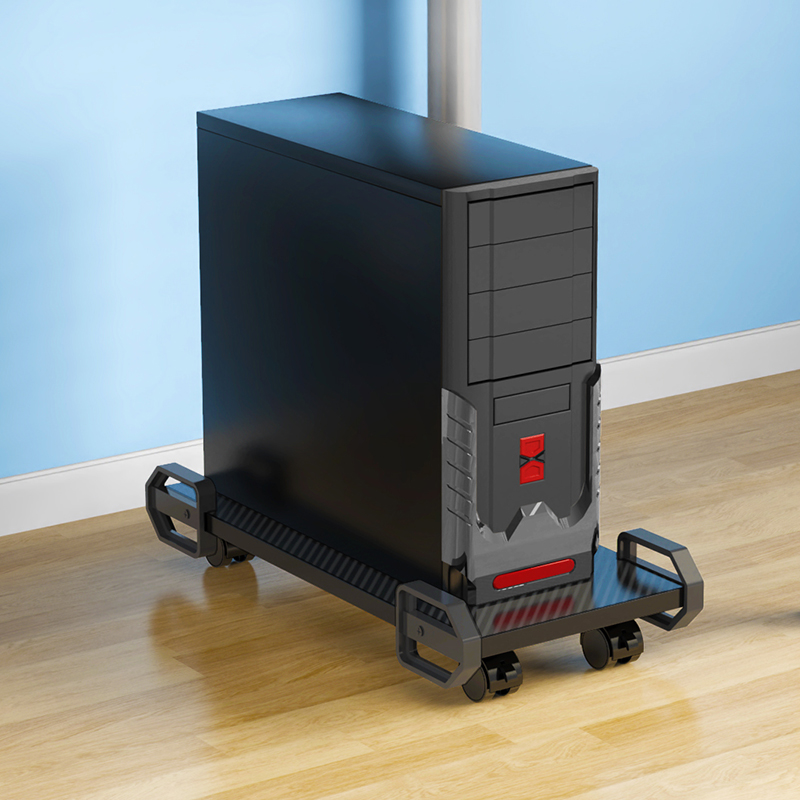 壹巢台式电脑主机托架移动托盘垫高托板滑轮支架机箱底座置物架子