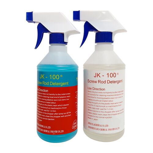 注塑机螺杆清洗剂JK-100蓝色白色黑点转色碳化吹塑机挤出机清洁剂