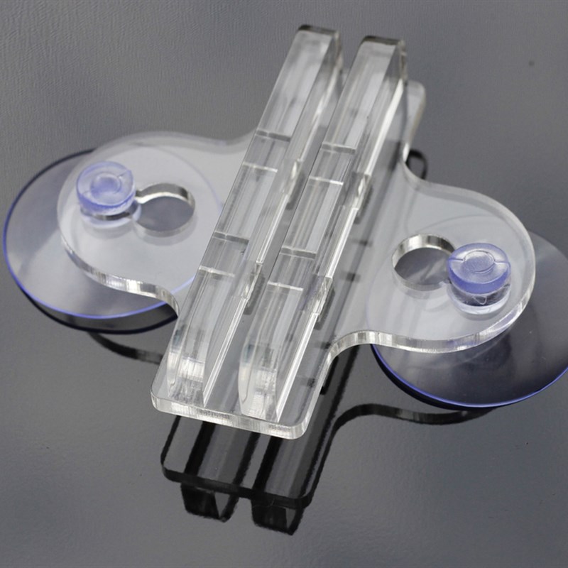 6个包邮透明亚克力鱼缸隔板夹子玻璃吸盘 卡子水族箱鱼缸隔离夹子