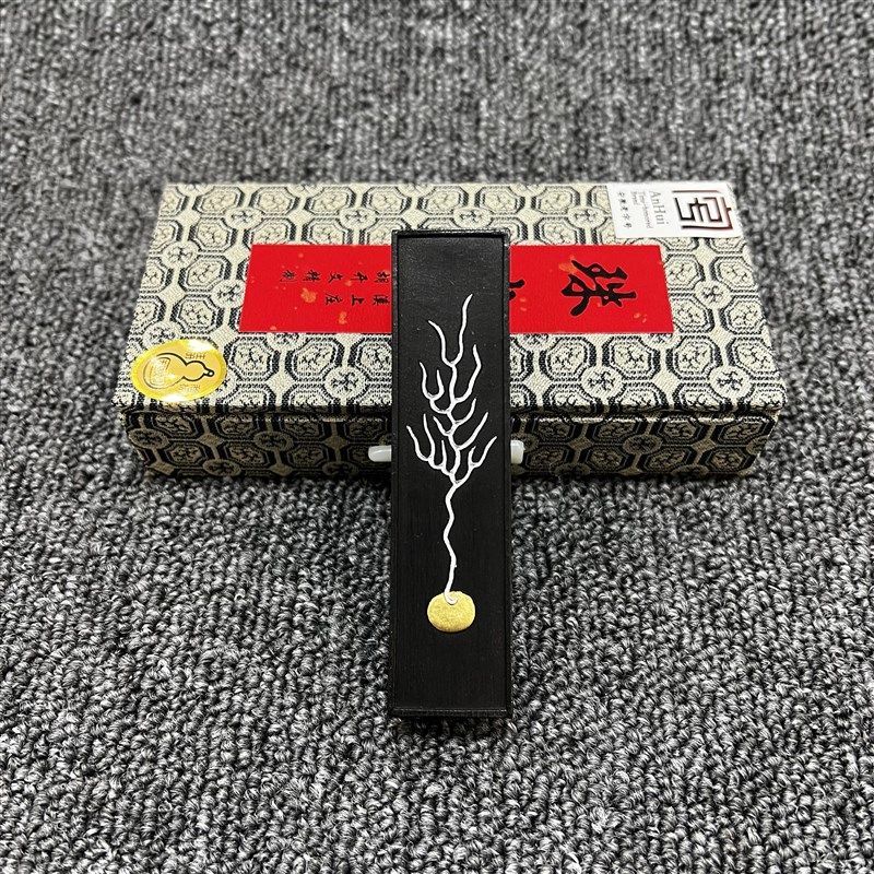 上庄老胡开文徽墨块墨条墨锭书画墨工笔画小楷书法桐油烟101墨1两