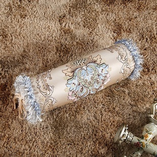 新款欧式提花糖果枕 沙发长抱枕圆柱形靠垫小号大号可拆卸拆洗