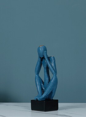 美式创意思考者摆件电视柜橱柜摆设人物雕塑艺术品客厅装饰家居