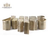 慕斯底托垫千层蛋糕烘焙垫片小金卡加厚纸托金托三角形100张 包邮