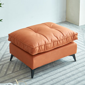 科技布沙发脚踏凳布艺双层羽绒单个意式 凳 贵妃加长脚客厅搁脚换鞋