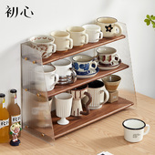 初心杯架杯子收纳架置物架桌面收纳盒水杯茶杯马克咖啡玻璃杯整理