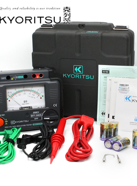 共立KEW3121B/3122B/3123A绝缘电阻测试仪兆欧表摇表3121A/3122A