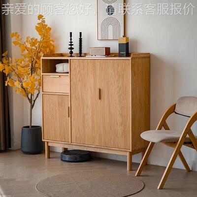 北欧书架实木落矮书展柜客小户型置物/oth架日式组合收地纳示杂厅