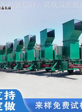 养殖用草牧包装袋机打出口 苜蓿草花生皮VXJ碎包木屑压块打机现货