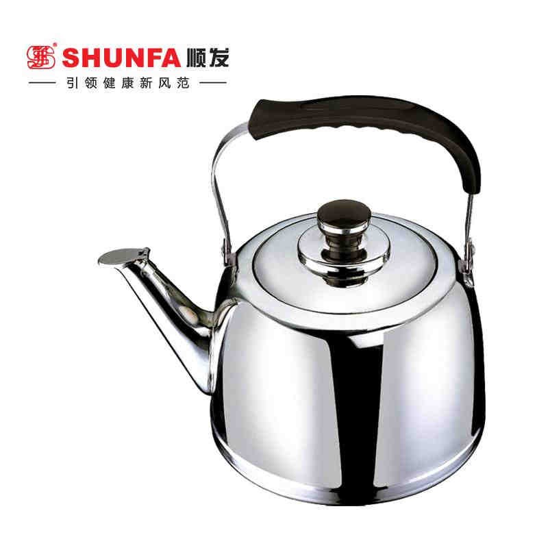 顺发5L新厚底琴音水壶304不锈钢厚底鸣笛烧水壶电磁炉开水壶包邮