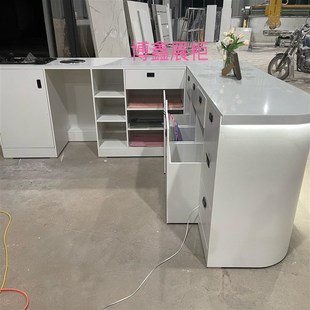 艺工作台包桌店多功能店操作台定制店收银台大理石台面