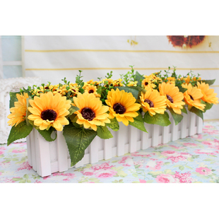 客厅摆放餐桌艺装 多款 饰绢 仿真假m 木栅栏装