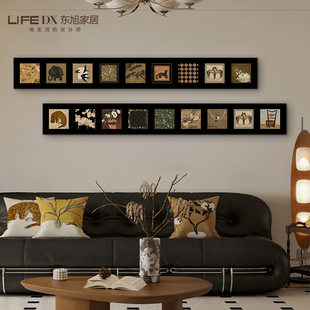 卧室壁画 饰画复古高级感沙发背景墙挂画22新款 法式 中古风客厅装