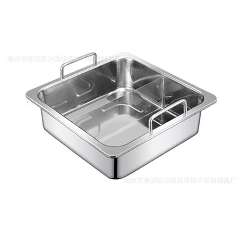 商用方形火锅盆特厚带耳鸳鸯锅子母锅电磁炉火锅锅涮锅,厨房/烹饪用具,火锅,淘宝优惠券,粉丝福利购,淘宝优惠卷