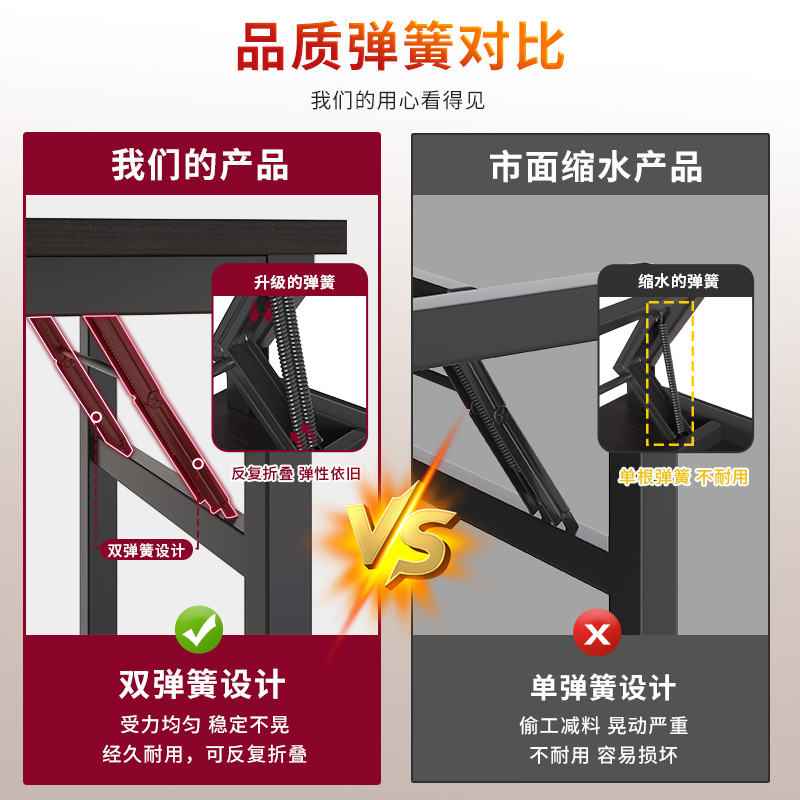 可折叠餐桌长条桌学习书桌家用电脑桌书桌简易摆摊小桌子办公桌
