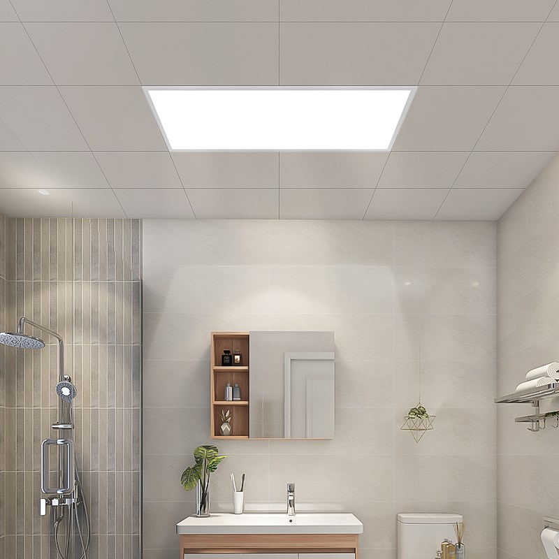 集成吊顶嵌入式面板灯厨卫灯卫生间浴室铝扣板300x600吸顶灯led灯